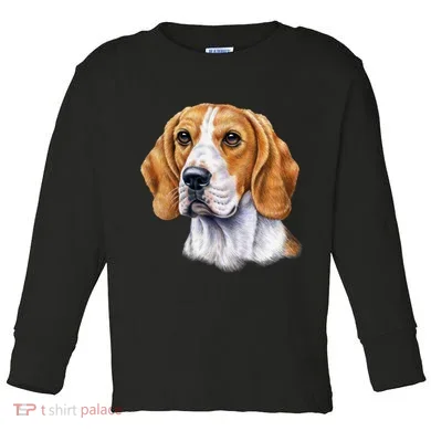Beagle Face Toddler Long Sleeve