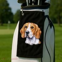 Beagle Face Golf Towel thumb 2
