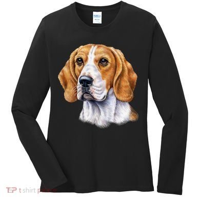 Beagle Face Women's Long Sleeve Shirt