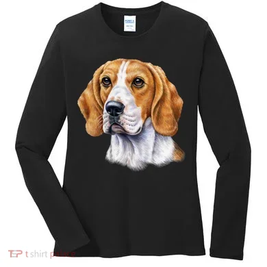 Beagle Face Women's Long Sleeve Shirt