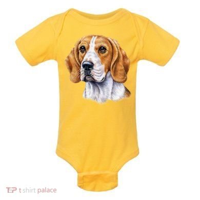 Beagle Face Baby Bodysuit