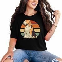 Beagle Retro Sunset Comfort Colors T-Shirt thumb 0