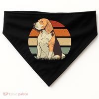 Beagle Retro Sunset USA-Made Doggie Bandana thumb 0