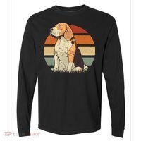 Beagle Retro Sunset Comfort Colors Heavyweight Long Sleeve T-Shirt thumb 0