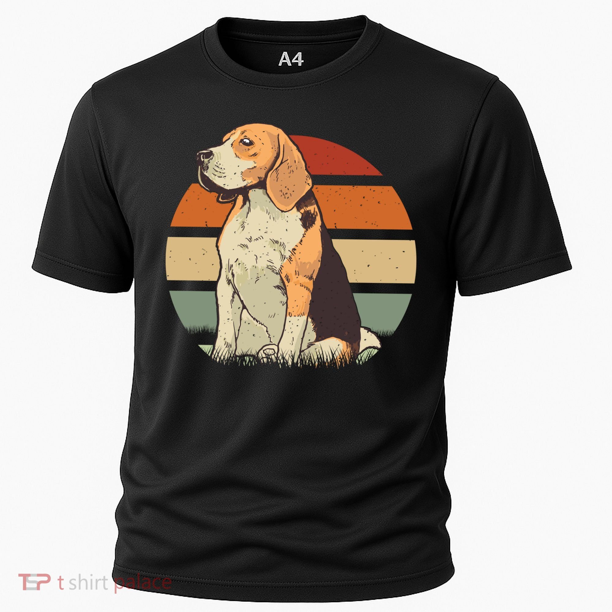 Beagle Retro Sunset Cooling Performance Crew T-Shirt