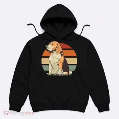 Beagle Retro Sunset Hoodie