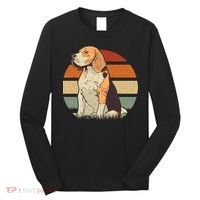 Beagle Retro Sunset Long Sleeve Shirt thumb 0