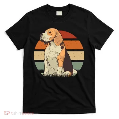Beagle Retro Sunset T-Shirt