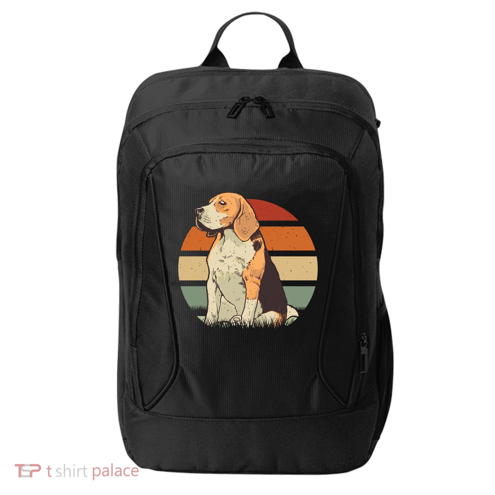 Beagle Retro Sunset City Backpack