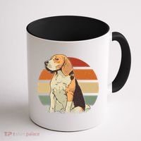 Beagle Retro Sunset Coffee Mug thumb 1