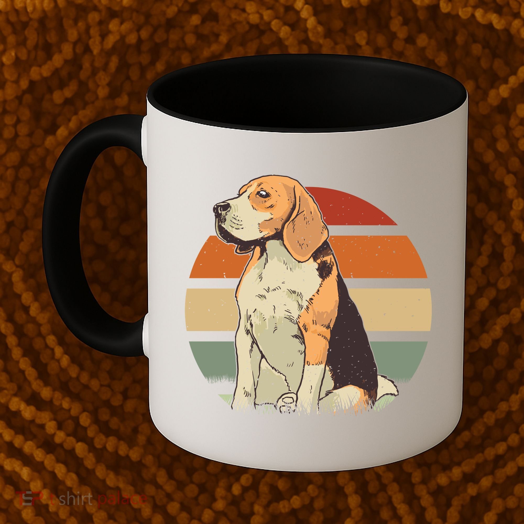 Beagle Retro Sunset Coffee Mug