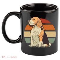 Beagle Retro Sunset 11oz C Handle Ceramic Mug thumb 2
