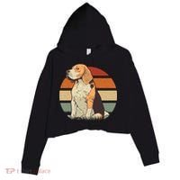 Beagle Retro Sunset Crop Fleece Hoodie thumb 0