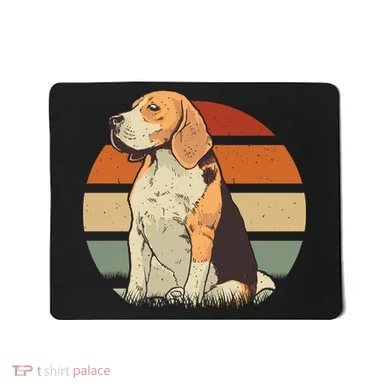 Beagle Retro Sunset Mousepad