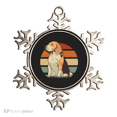 Beagle Retro Sunset Ornament