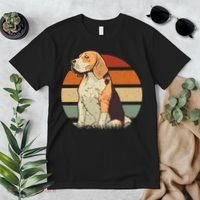 Beagle Retro Sunset Premium T-Shirt thumb 2