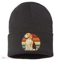 Beagle Retro Sunset Sustainable Knit Beanie thumb 0