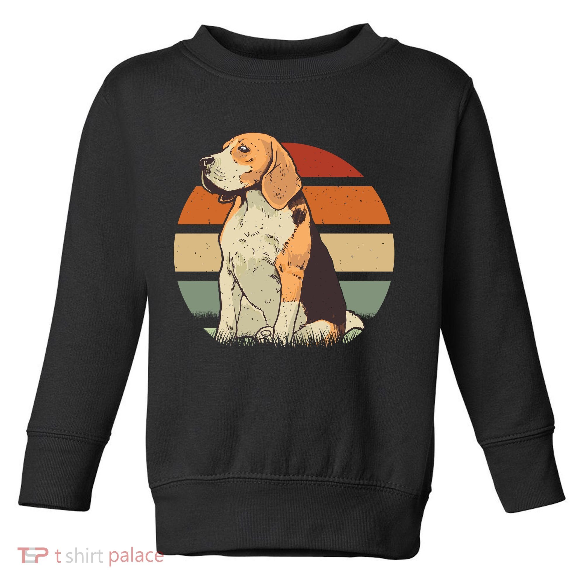 Beagle Retro Sunset Toddler Sweatshirt