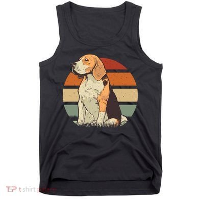 Beagle Retro Sunset Tank Top