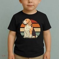Beagle Retro Sunset Toddler T-Shirt thumb 2