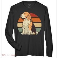Beagle Retro Sunset Zone Performance Long-Sleeve T-Shirt thumb 0