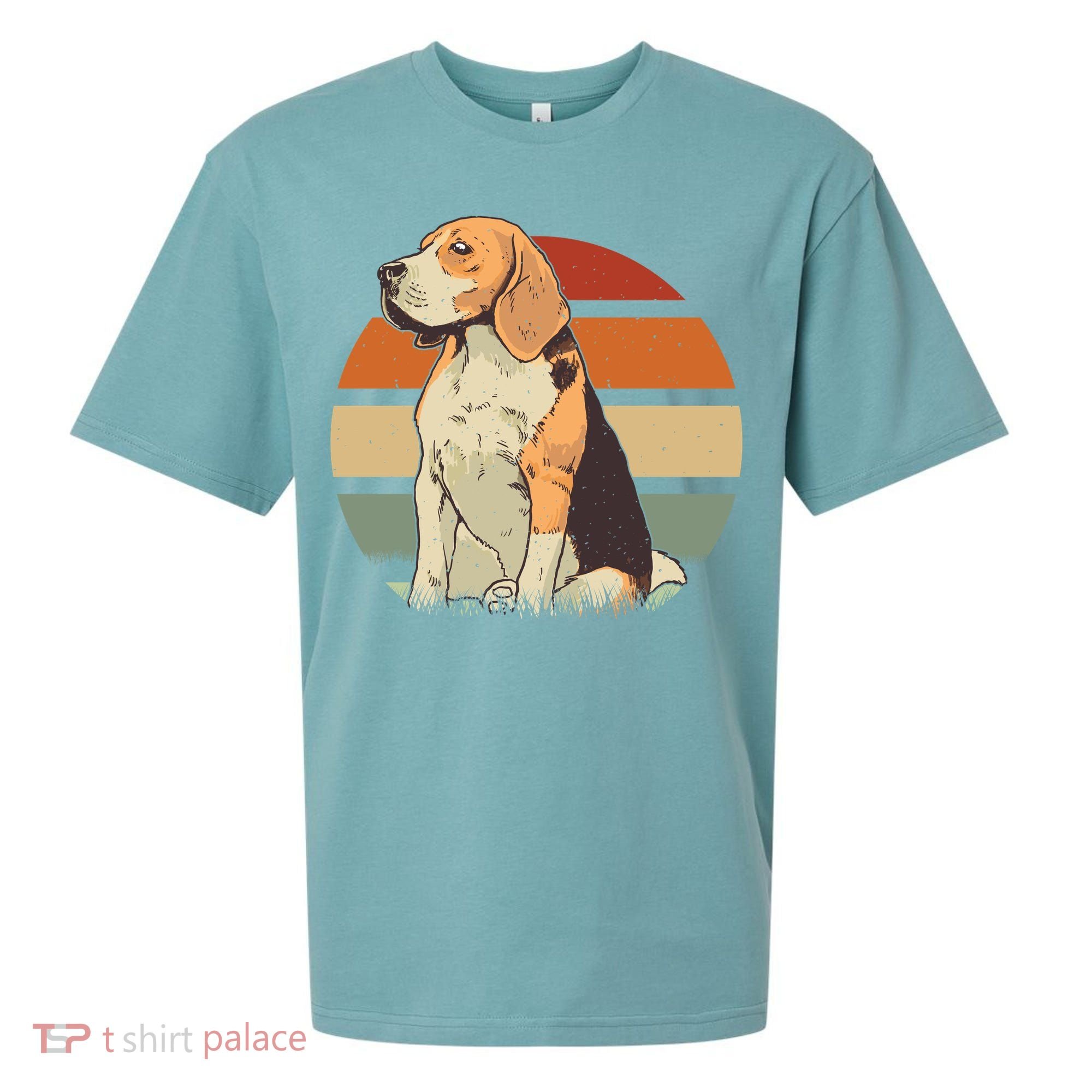 Beagle Retro Sunset Sueded Cloud Jersey T-Shirt