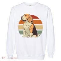 Beagle Retro Sunset Garment-Dyed Sweatshirt thumb 0
