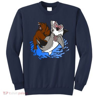 Bear Attacking Shark Sweatshirt