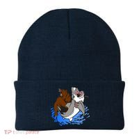 Bear Attacking Shark Beanie thumb 0