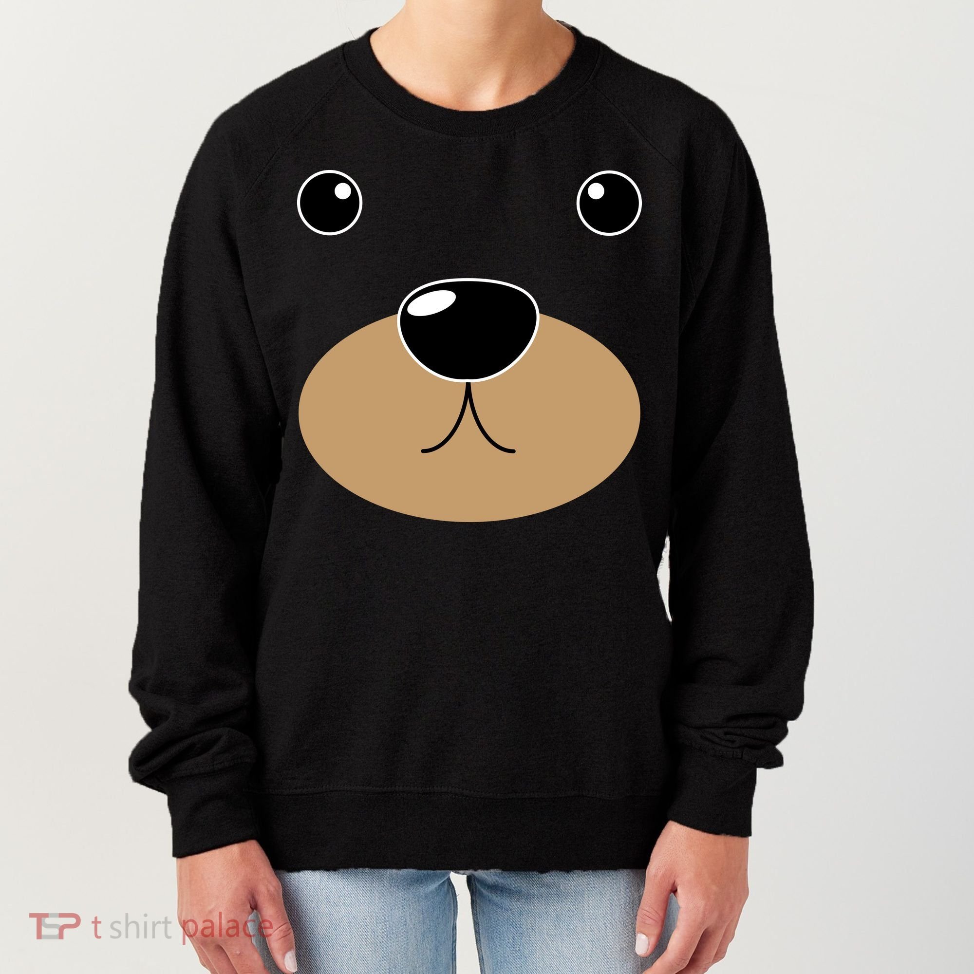 Bear Costume Face Women's Sweatshirt