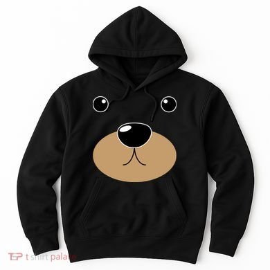 Bear Costume Face Hoodie