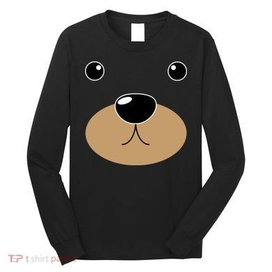 Bear Costume Face Long Sleeve Shirt