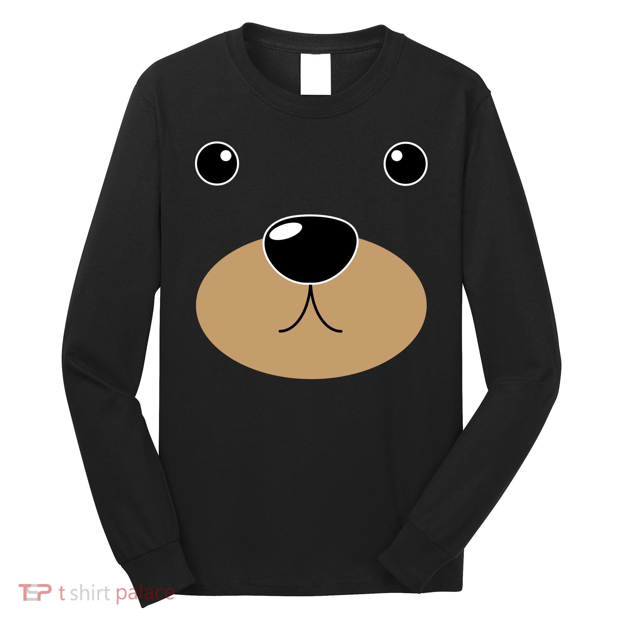 Bear Costume Face Long Sleeve Shirt