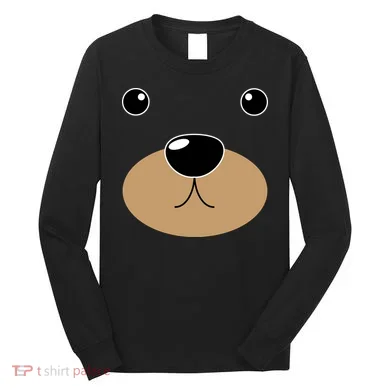 Bear Costume Face Long Sleeve Shirt