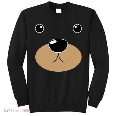 Bear Costume Face Sweatshirt
