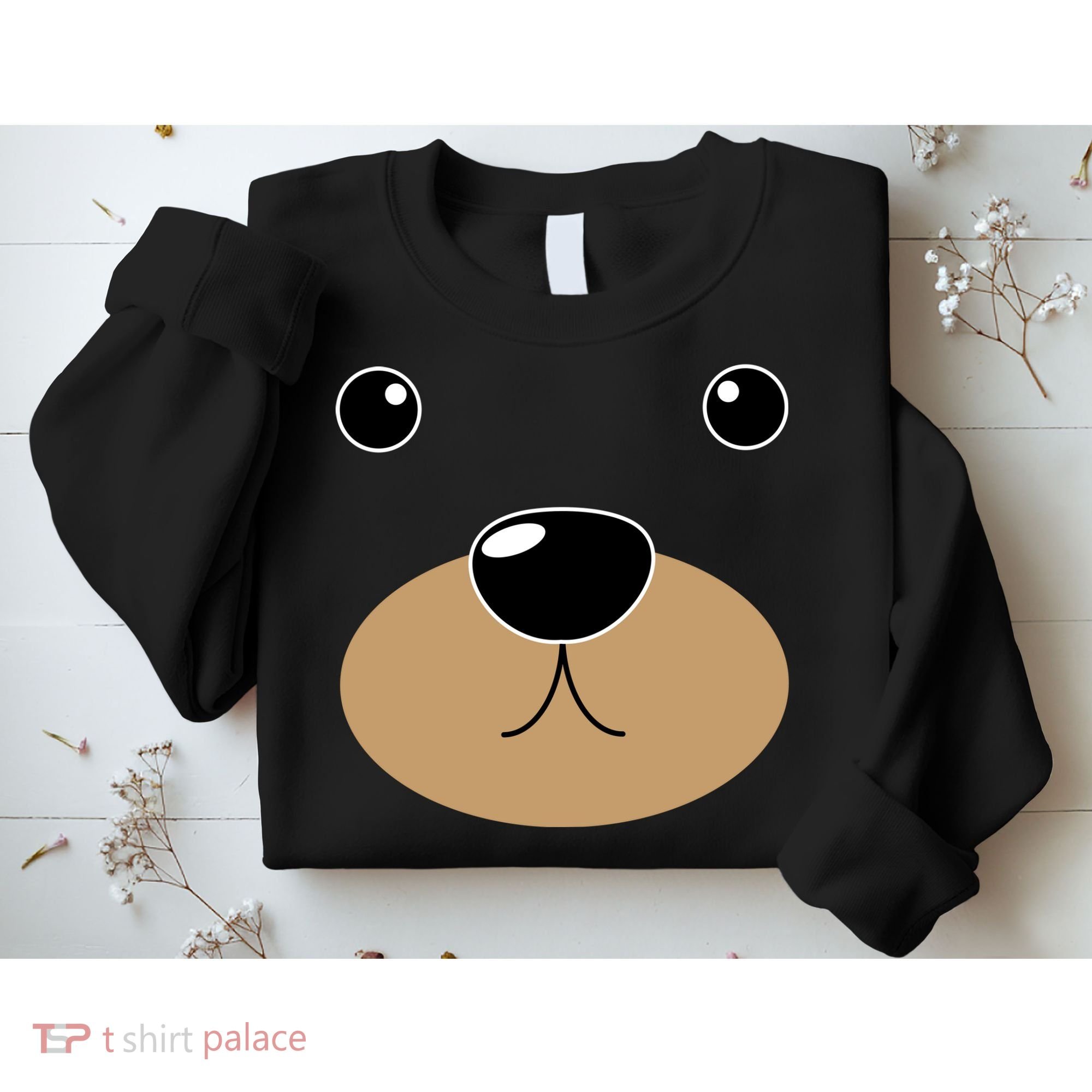 Bear Costume Face Sweatshirt