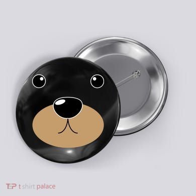 Bear Costume Face Button