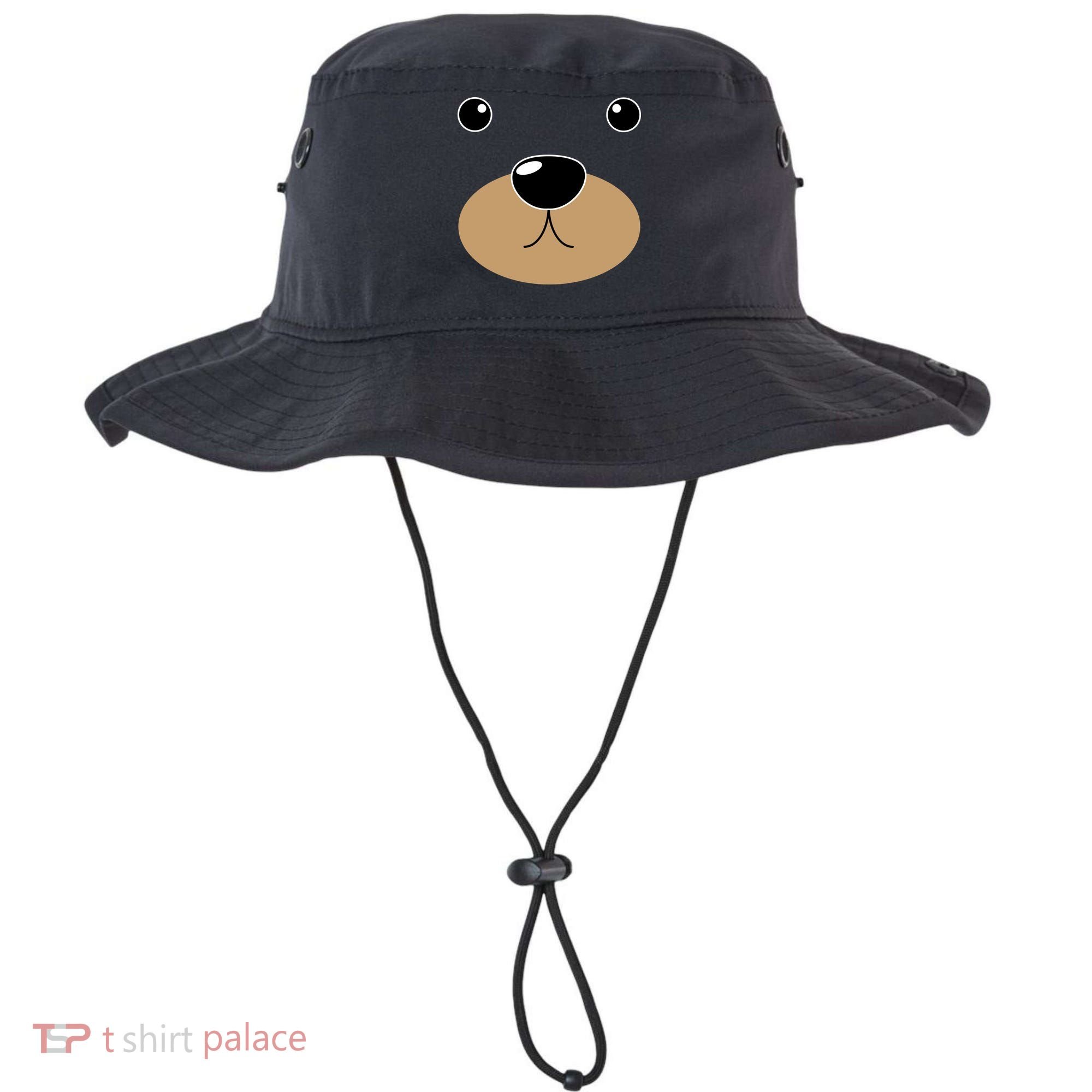Bear Costume Face Bucket Hat
