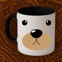 Bear Costume Face Coffee Mug thumb 2