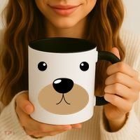 Bear Costume Face Coffee Mug thumb 3