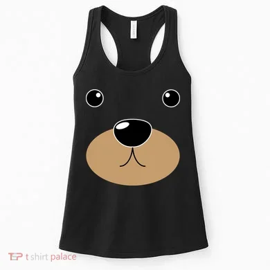 Bear Costume Face Women's Tank Top