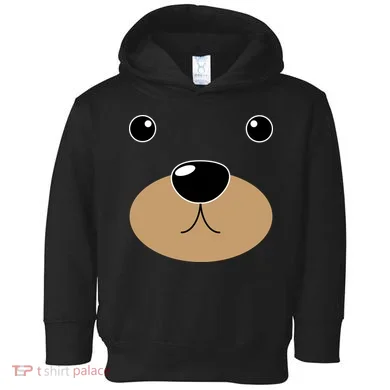 Bear Costume Face Toddler Hoodie