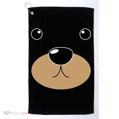 Bear Costume Face Golf Towel