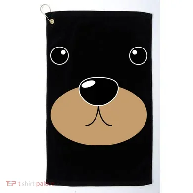 Bear Costume Face Golf Towel