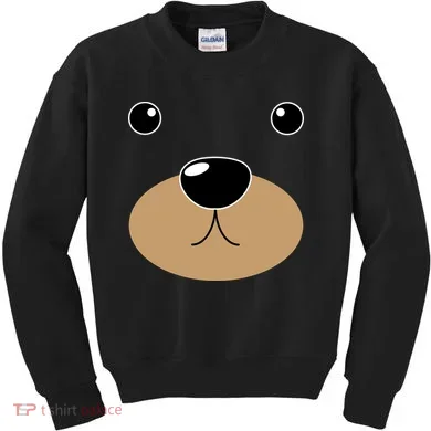 Bear Costume Face Kids Sweatshirt