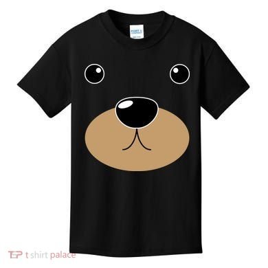 Bear Costume Face Kids T-Shirt