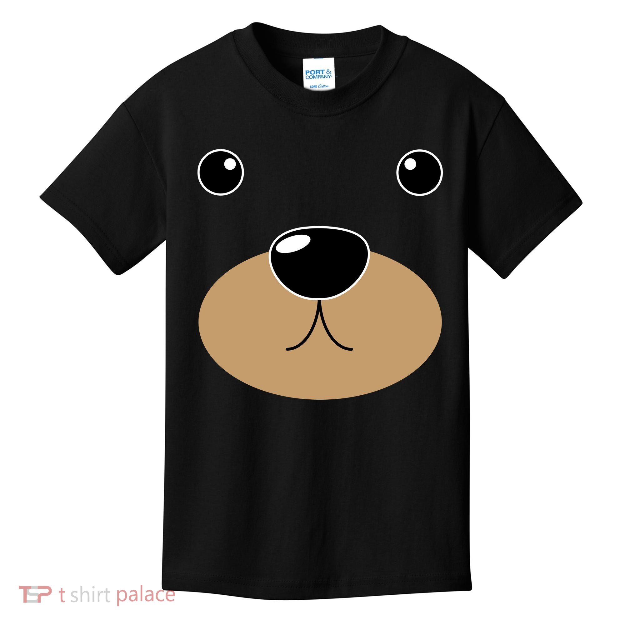 Bear Costume Face Kids T-Shirt