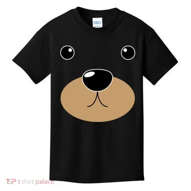 Bear Costume Face Kids T-Shirt