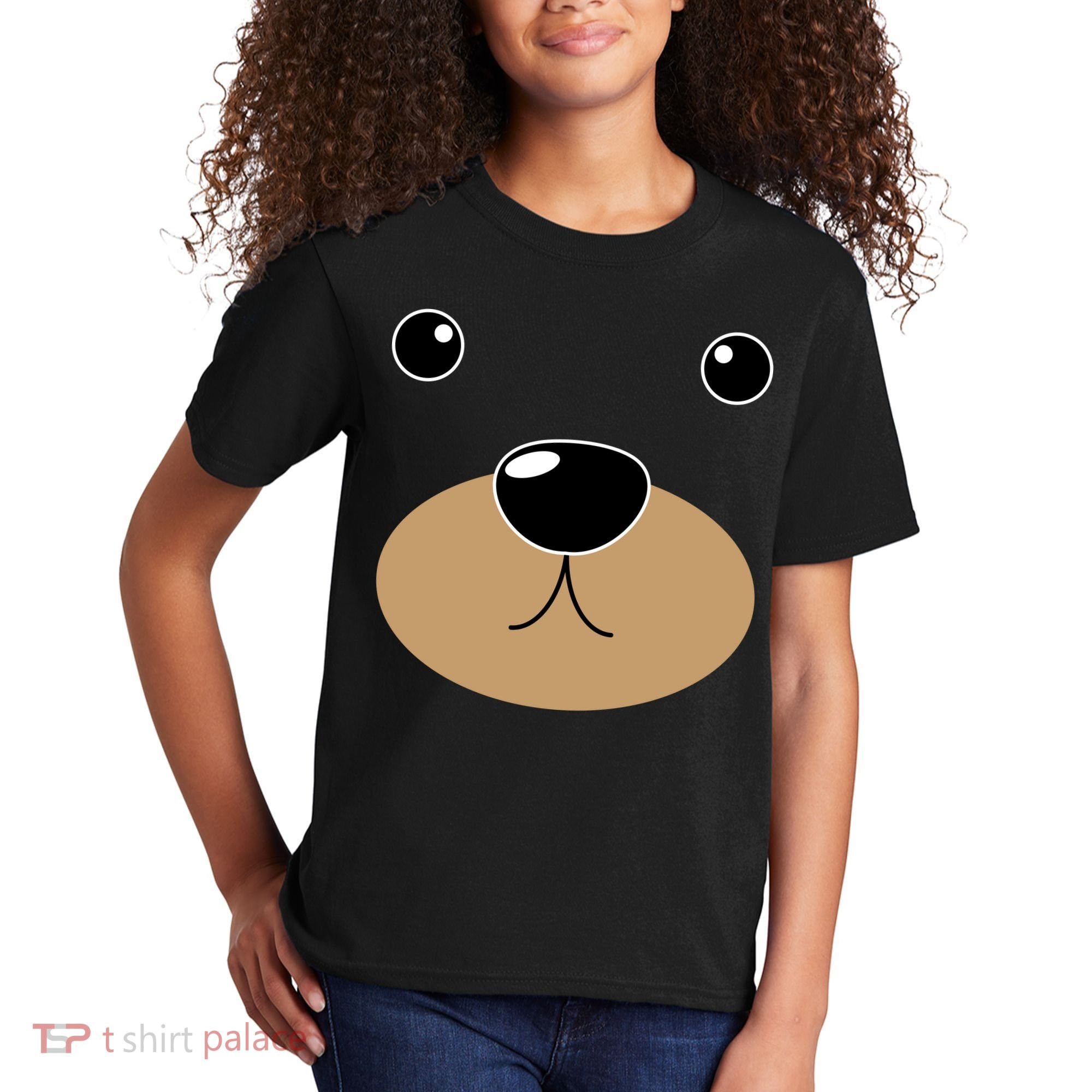 Bear Costume Face Kids T-Shirt