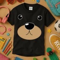 Bear Costume Face Kids T-Shirt thumb 3
